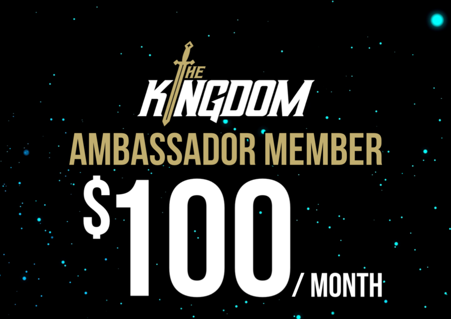 Kingdom Ambassador Member: $100 per month