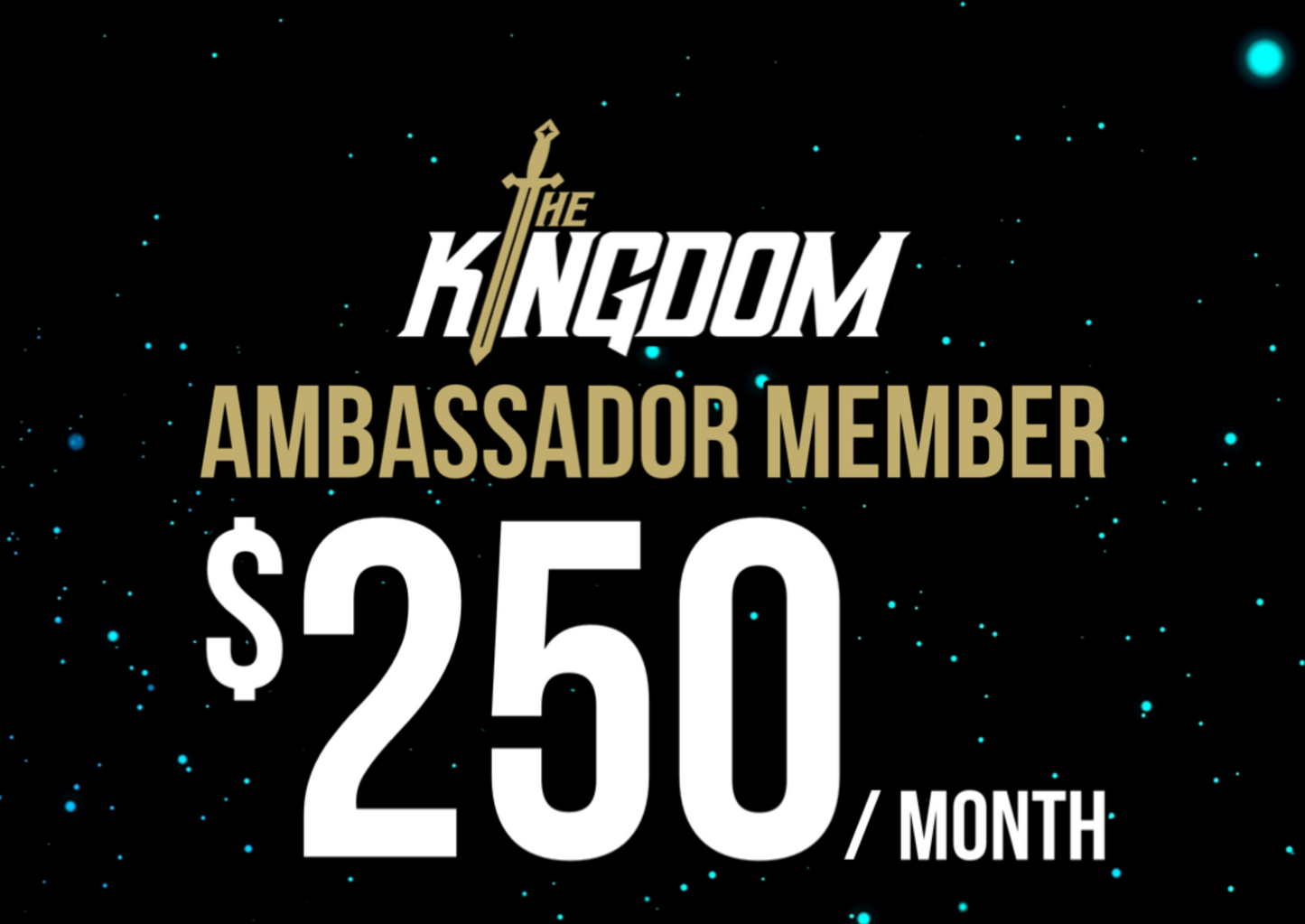 Kingdom Ambassador Member: $250 per Month